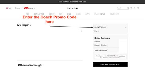 código promocional coach